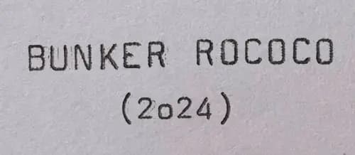 Handrwitten text for bunker-rococo